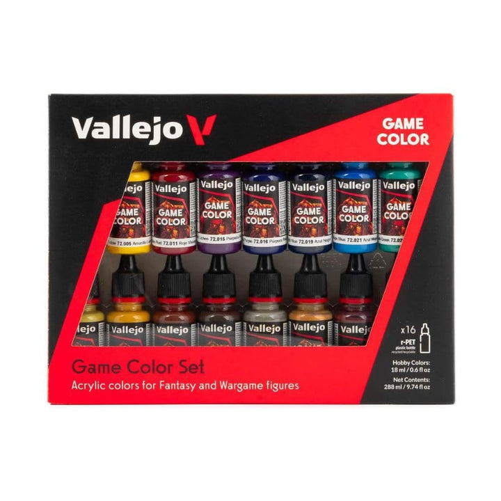 Vallejo (Game Farbe Advanced Farbe Set – farbig sortiert (16 Stück) 1 Originalverpackung, 1 Original