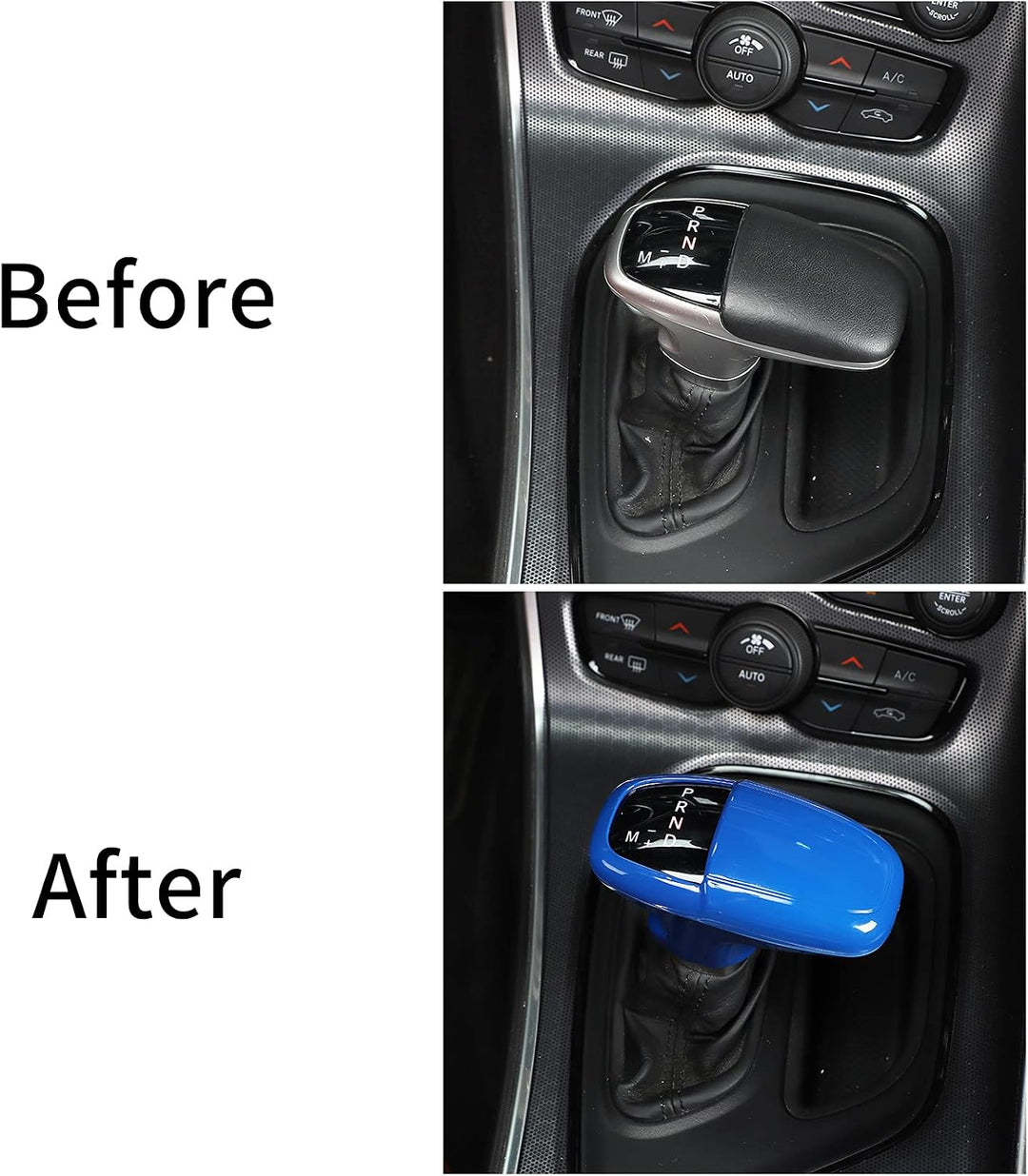 Voodonala Für Challenger Charger ABS Schaltknäufe Abdeckung Verkleidung für Dodge Challenger Charger