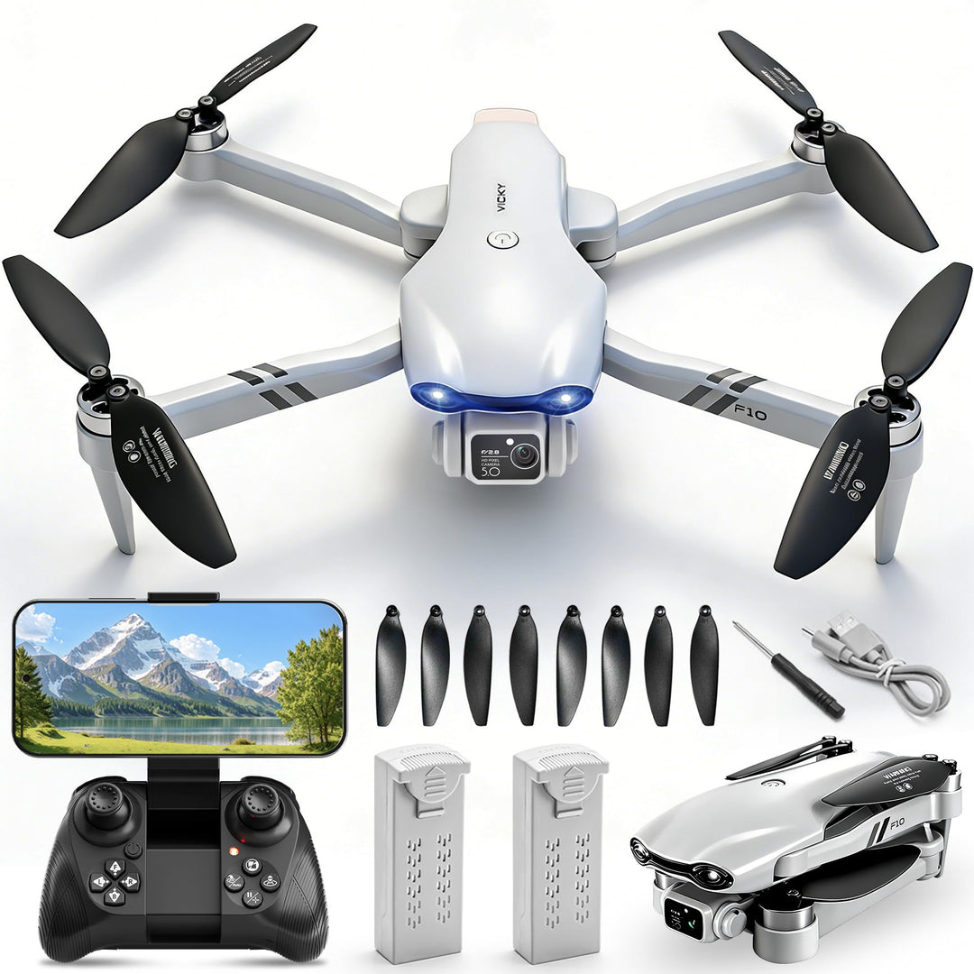 Jiakora Drohne mit Kamera für Kinder und Erwachsene, WiFi FPV Bürstenlosem Motor RC Drohne, Quadcopt