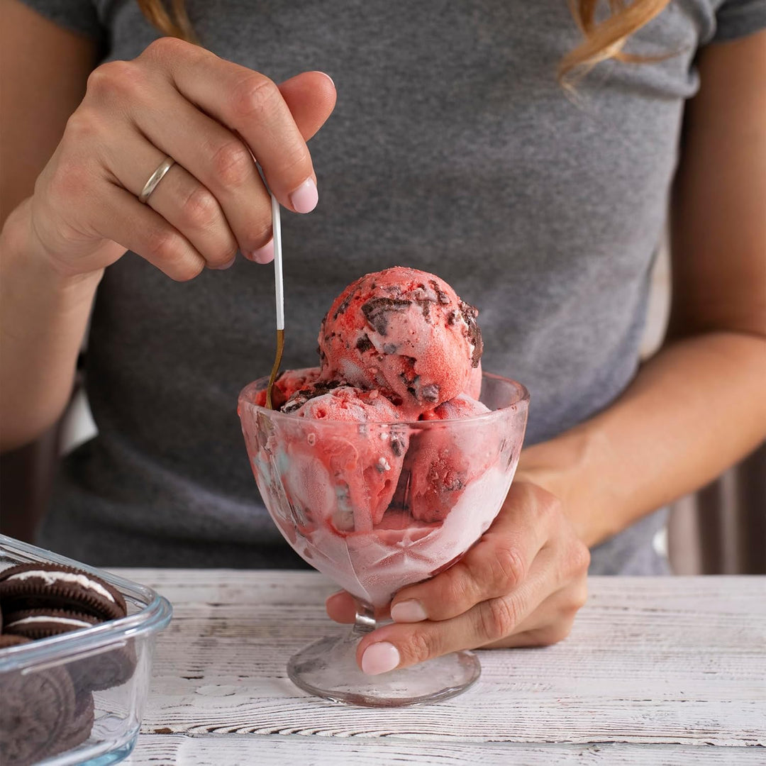 BROWIN® Eismaschine für Eiscreme, Sorbets & gefrorenen Joghurt, 1,5L Kapazität, LED-Display, einfach