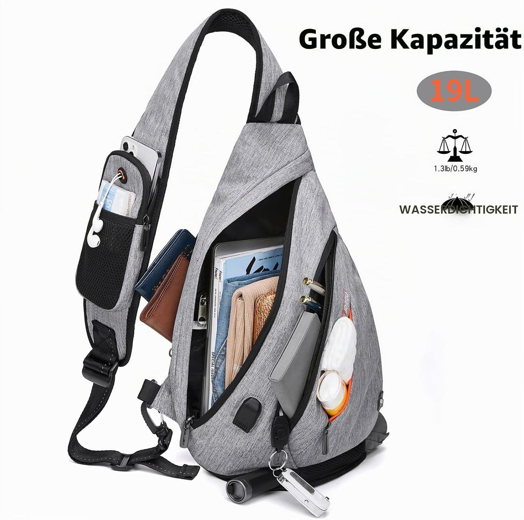 TUDEQU Unisex 758 Tragetasche (1er Pack) L Gray Match Black, L Gray Match Black