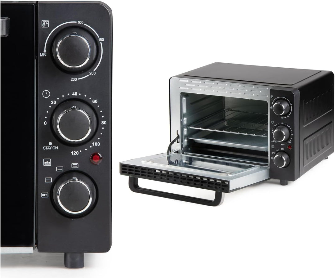 Mini Backofen 20 Liter, 120 Min. Timer, Ober-& Unterhitze - 1300 Watt