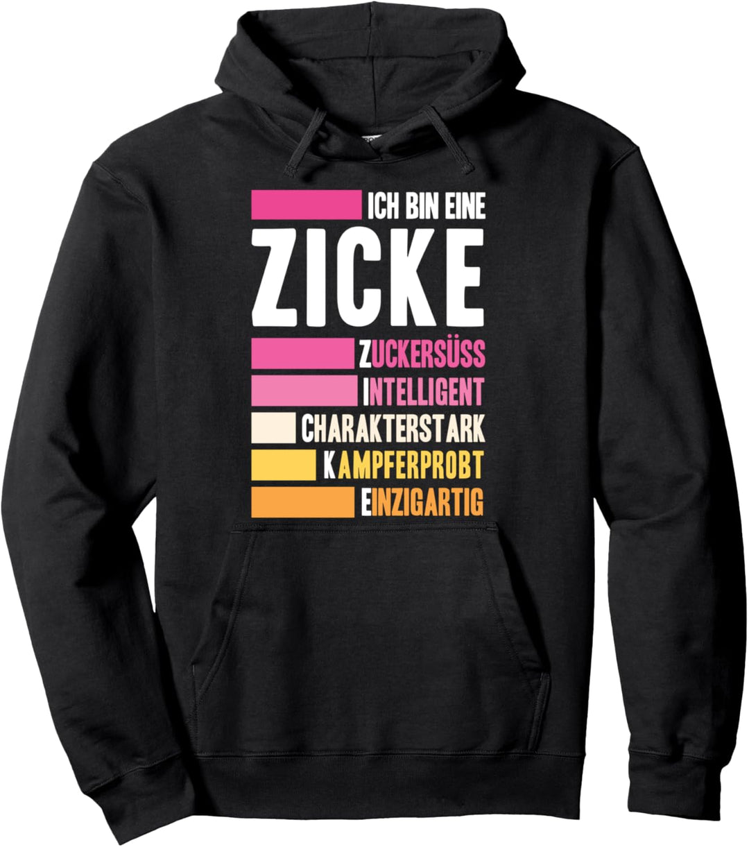 Ich bin eine Zicke | Definition süsses Geschenk Mädchen Frau Pullover Hoodie