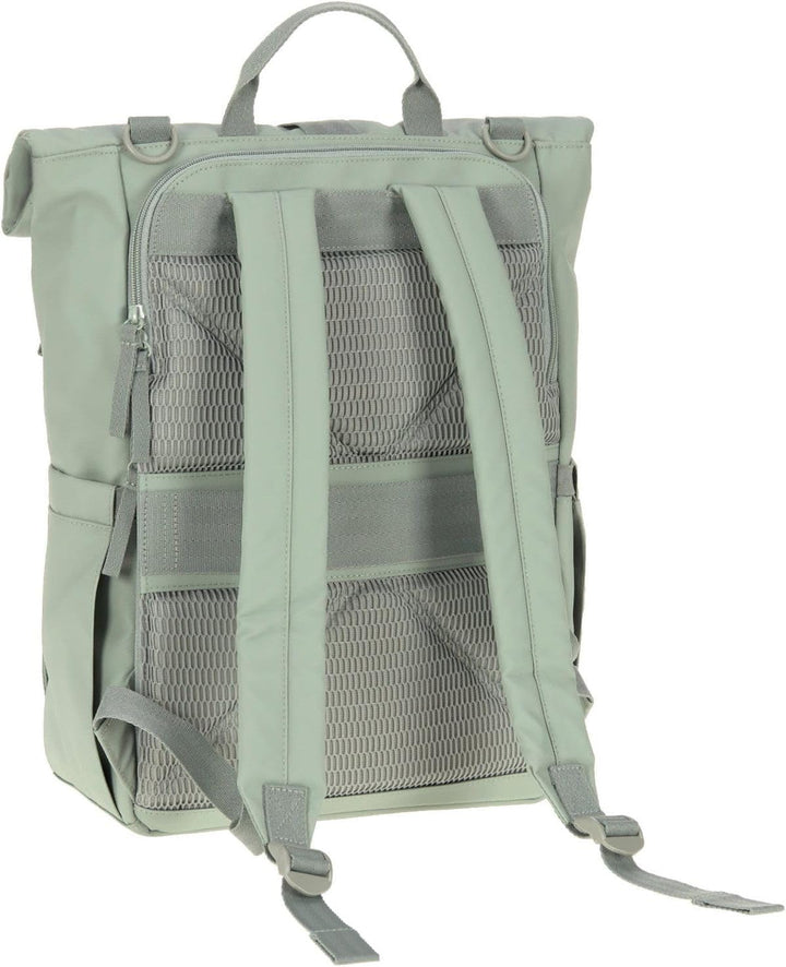 LÄSSIG Baby Wickelrucksack Wickeltasche Rucksack mit Wickelunterlage, Kinderwagenbefestigung, Flasch