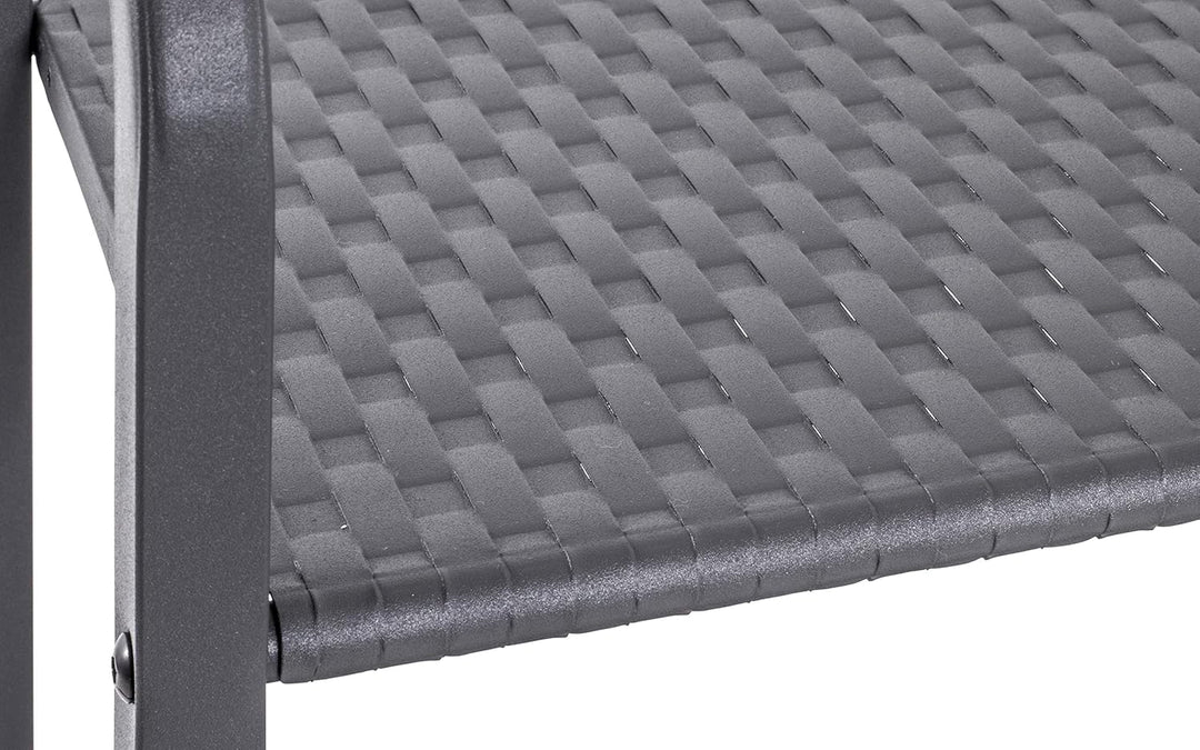 HAKU Möbel Regal, Metall, grau, B 40 x T 28 x H 81 cm 40 x 28 x 81 cm, 40 x 28 x 81 cm