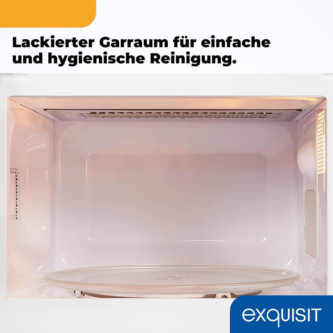 Exquisit Retro Mikrowelle RMW720-3GDIG rot | 20 Liter | 1000 Watt Grill | Digitale Anzeige | Rot | D