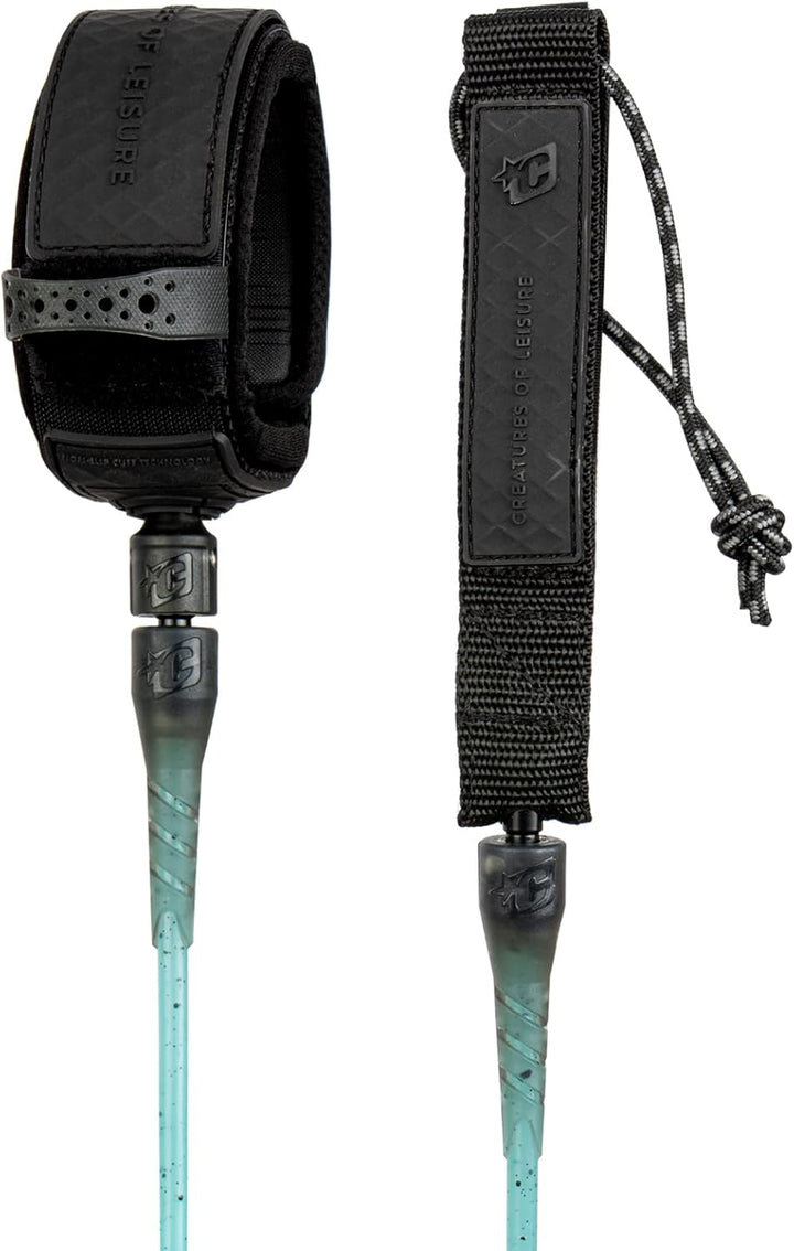 Creatures of Leisure Unisex – Erwachsene Creatures Relliance Comp Leash 6'0" Aqua Speckle Black, Uni
