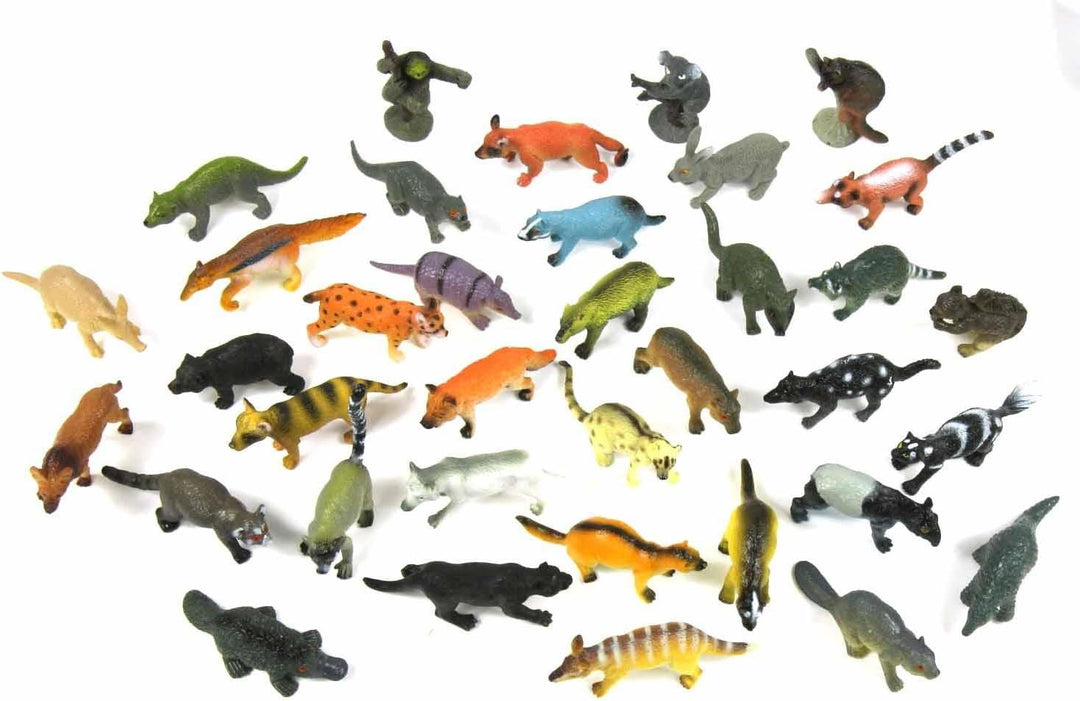 Miniblings 34x Wildtiere Wilde Tiere Tierfiguren Aufstellfiguren Nager Räuber