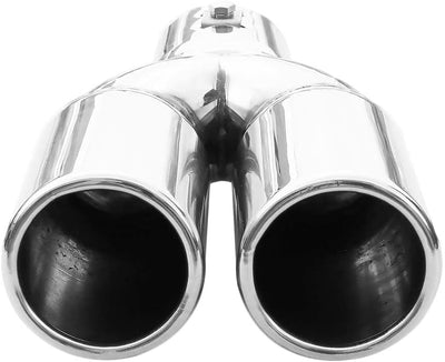 Doppel Auspuffblende Endrohr Auspuff Universell Schalldampf Doppelendrohr Sport Sportauspuff Blende