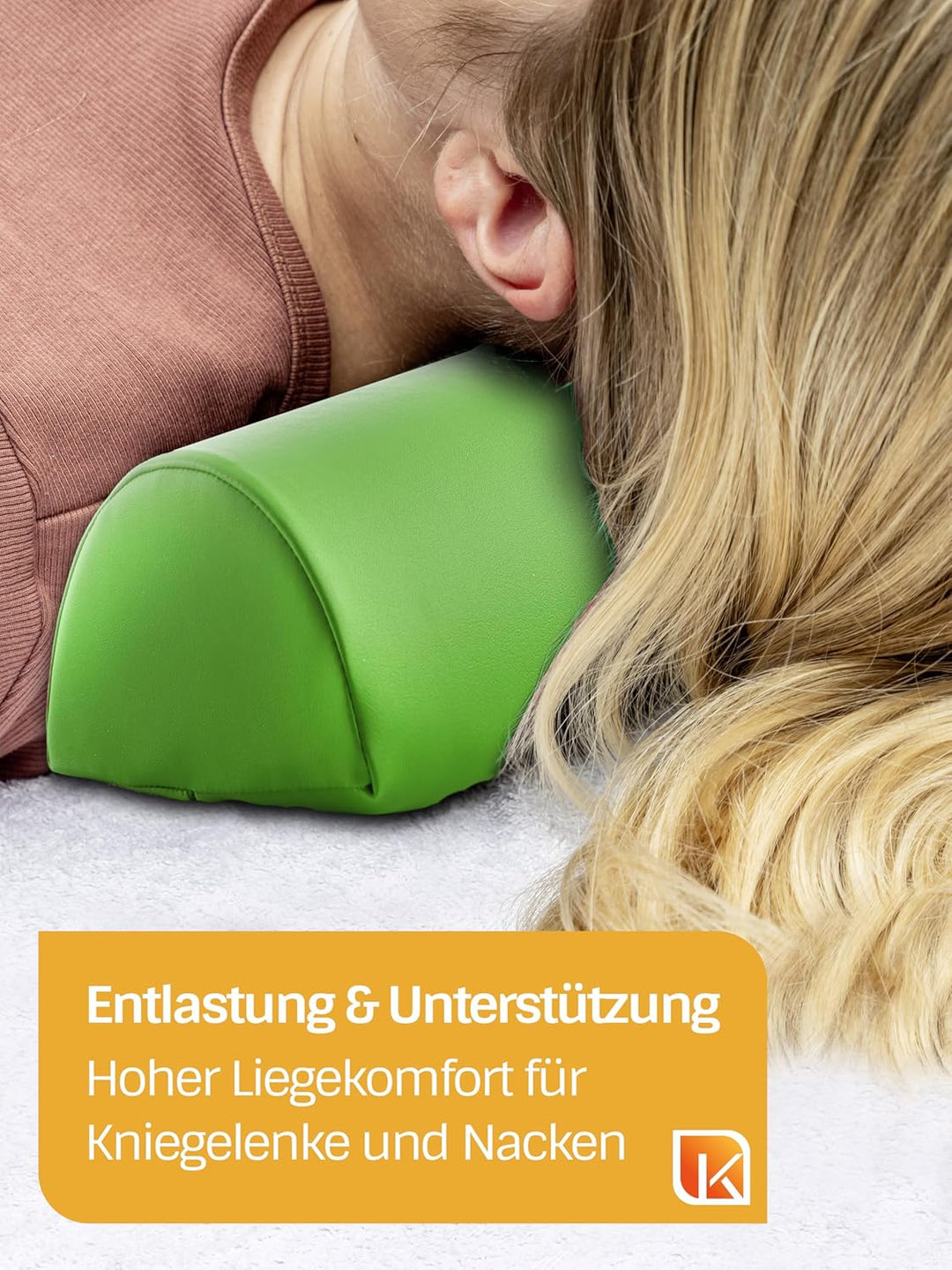 Dr. Paul Koch Halbrolle Aus Schaumstoff - Lagerungshilfe - Mit Pflegeleichtem Kunstlederbezug- 40 x