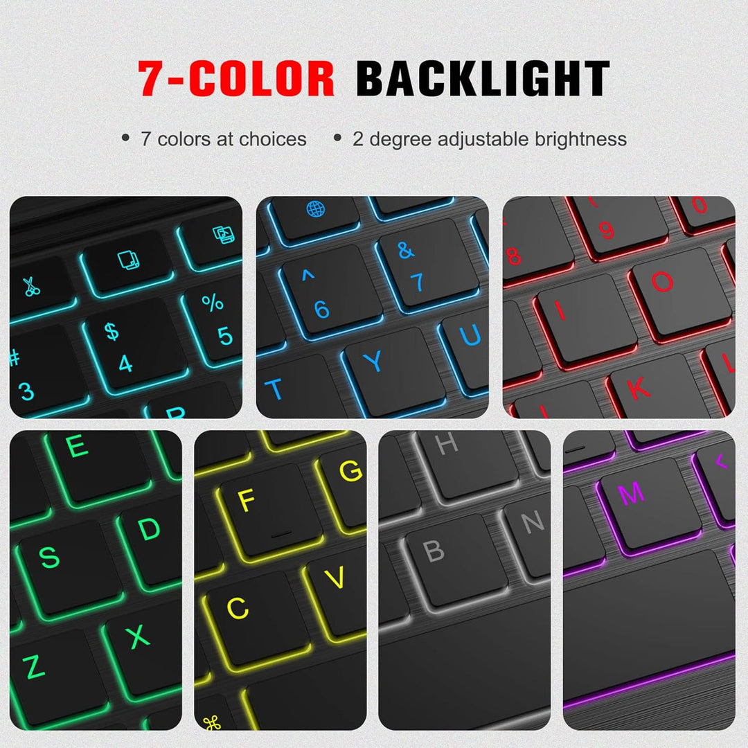 Fintie Hülle mit Tastatur für iPad Air 5 2022 / iPad Air 4 Tastatur 2020 10.9" - Soft TPU Rückseite