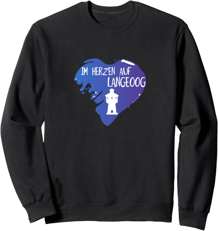 Im Herzen auf Langeoog - Nordsee Geschenk Sweatshirt