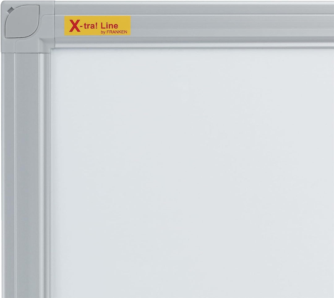 FRANKEN Whiteboard, Schreibtafel X-tra!Line, emailliert, magnetisch, beschreibbar, trocken abwischba
