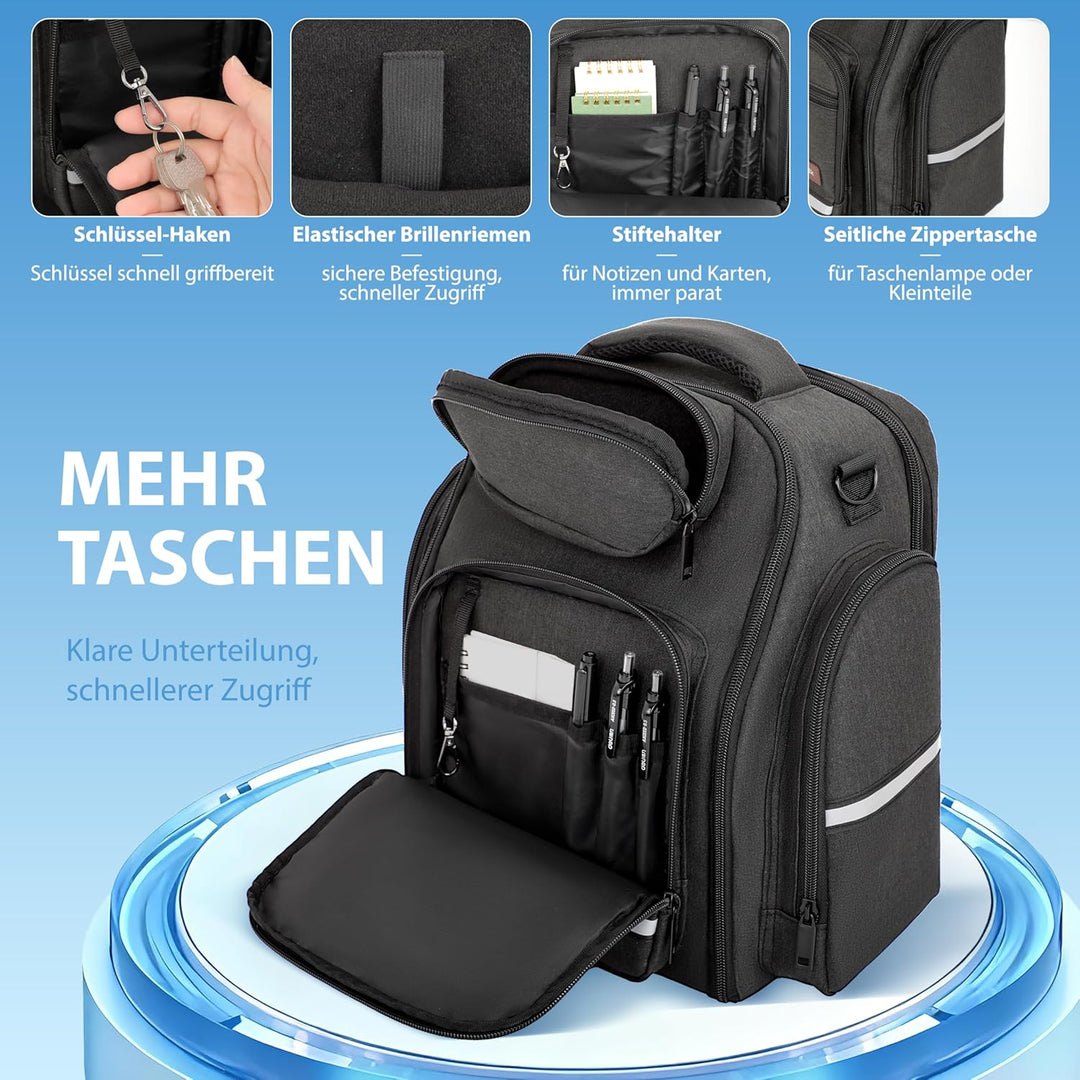 Pilotentasche, Flugtasche für Aviation Headset mit Polsterung, Passend für Headset, iPad & Flugzubeh