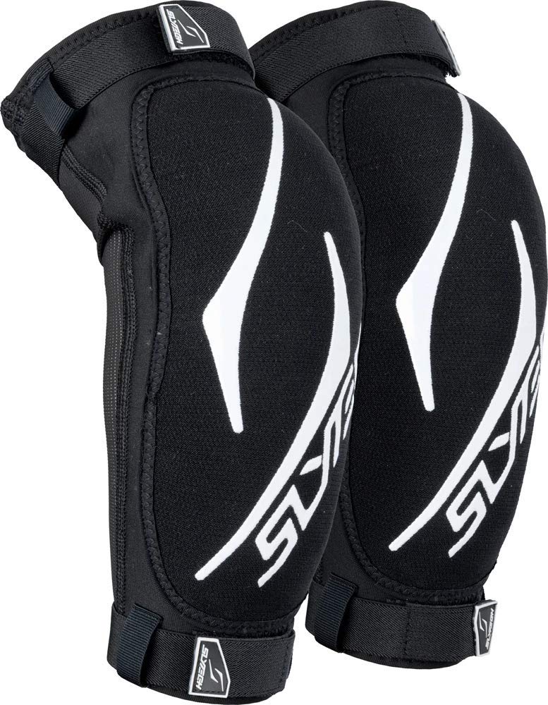 SLYTECH Ellbogenschützer Elbowpro Noshock Xt Kevlar, Black/White, L/XL