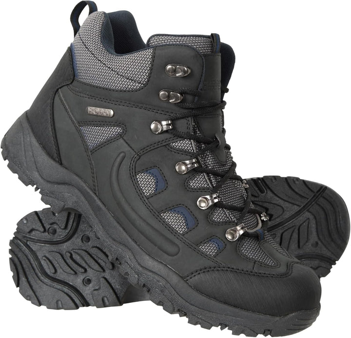 Mountain Warehouse Adventurer Wasserdichte Herrenstiefel 40 EU Schwarz, 40 EU Schwarz