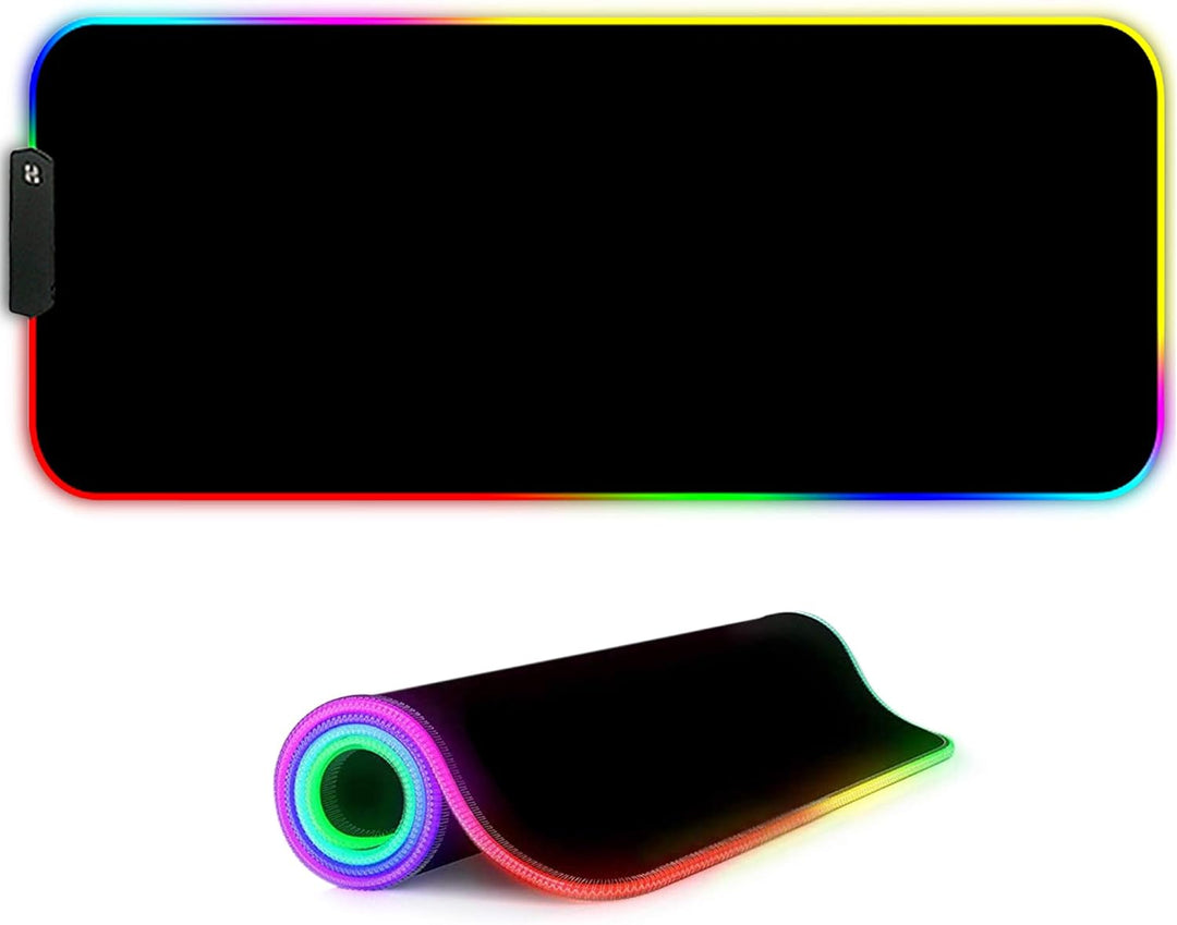 DORRISO RGB Gaming Mauspad 900x400x3mm XXL RGB LED Schreibtischunterlage Grosse Mousepad Wasserdicht