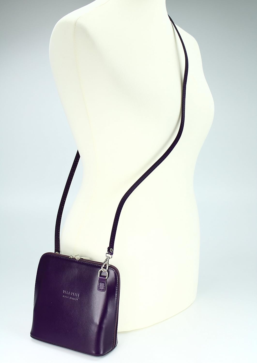 Belli italienische Ledertasche Damen Umhängetasche klein Handtasche Schultertasche Abendtasche in li