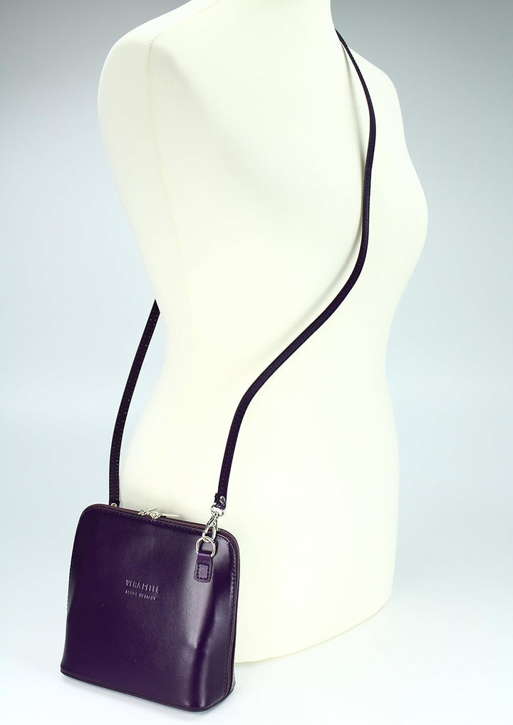Belli italienische Ledertasche Damen Umhängetasche klein Handtasche Schultertasche Abendtasche in li