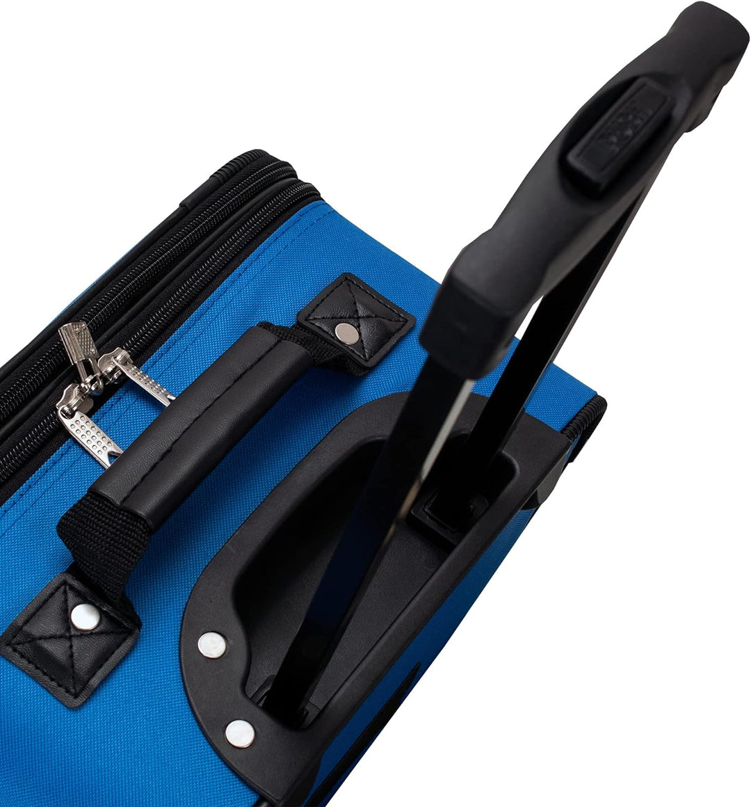 Rockland Luggage Journey Softside Stand-Set, Blau, 4-Piece Set (14/19/24/28), Journey Softside Gepäc