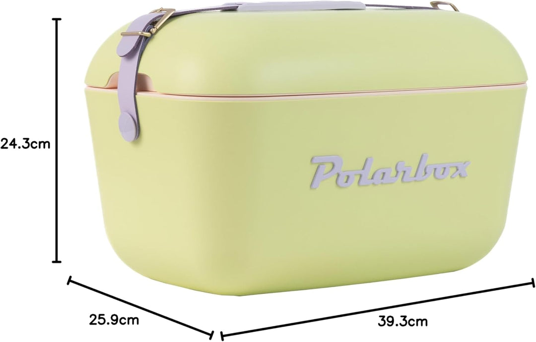 Polarbox Tragbare Kühlbox – Mini-Kühlbox 20 l, Strandkühlbox, kleine tragbare Kühlbox, Vintage, Vers