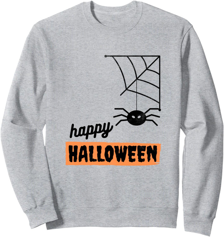 Halloween Spiderweb Design Scary Spiders Gift Autumn Sweatshirt