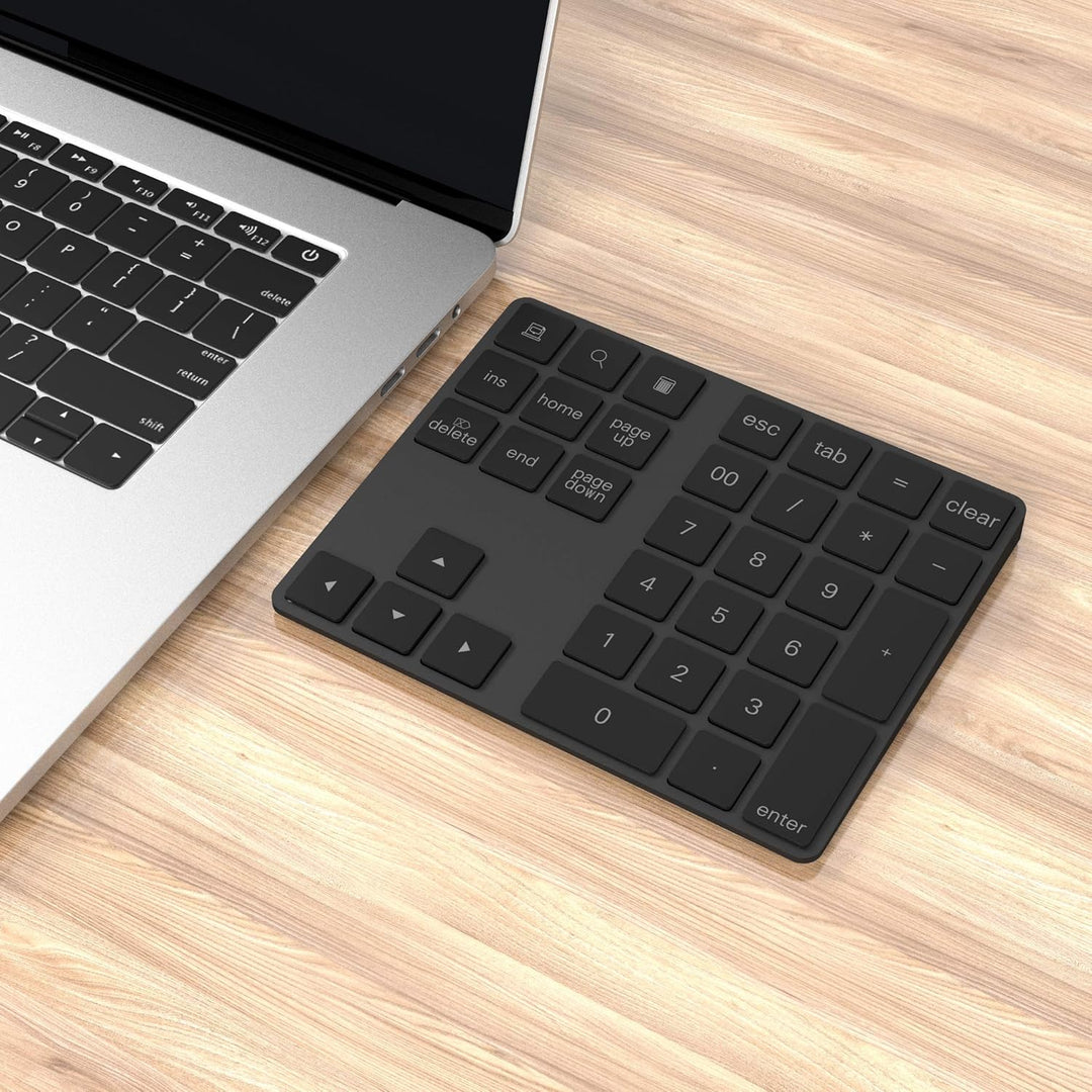 Bluetooth Ziffernblock 34-Tasten kabellos Bluetooth Numpad wiederaufladbar Tastatur Numerische Tasta