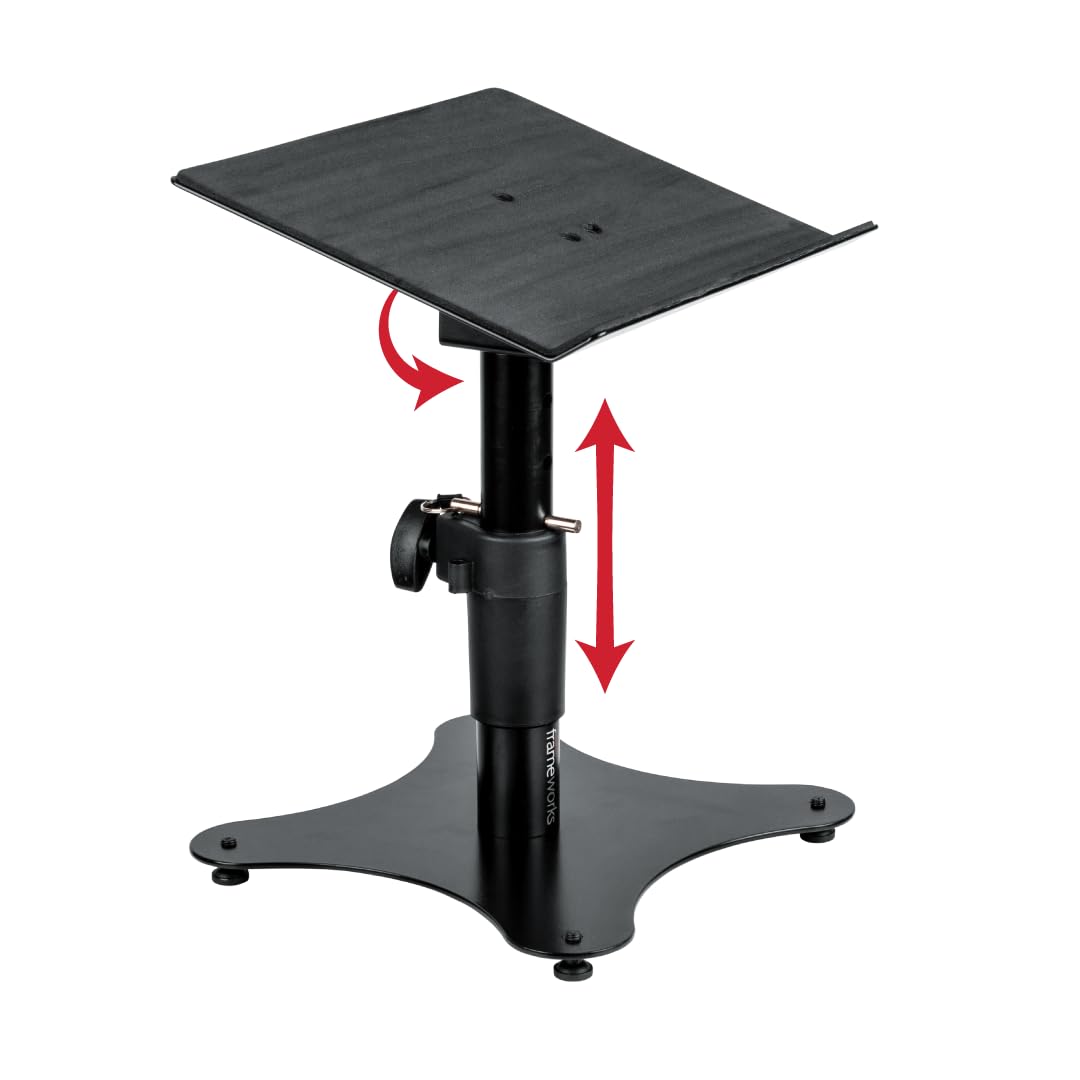 Gator Frameworks Universeller Laptop-Ständer mit höhenverstellbarer Basis und Ballastgewicht (GFWLAP