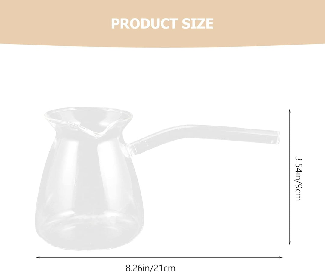 Zerodeko Klassische Türkische Kaffee Milchtopf: Glas Koche Tee Maker Jazzva Cezve Briki Hitzebeständ