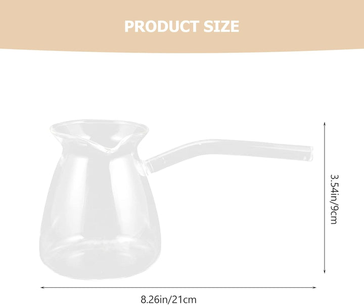 Zerodeko Klassische Türkische Kaffee Milchtopf: Glas Koche Tee Maker Jazzva Cezve Briki Hitzebeständ