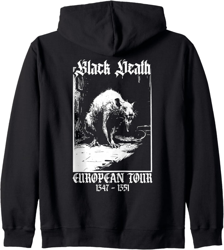 Black Death European Tour | Plague Rat Medieval History Goth Kapuzenjacke