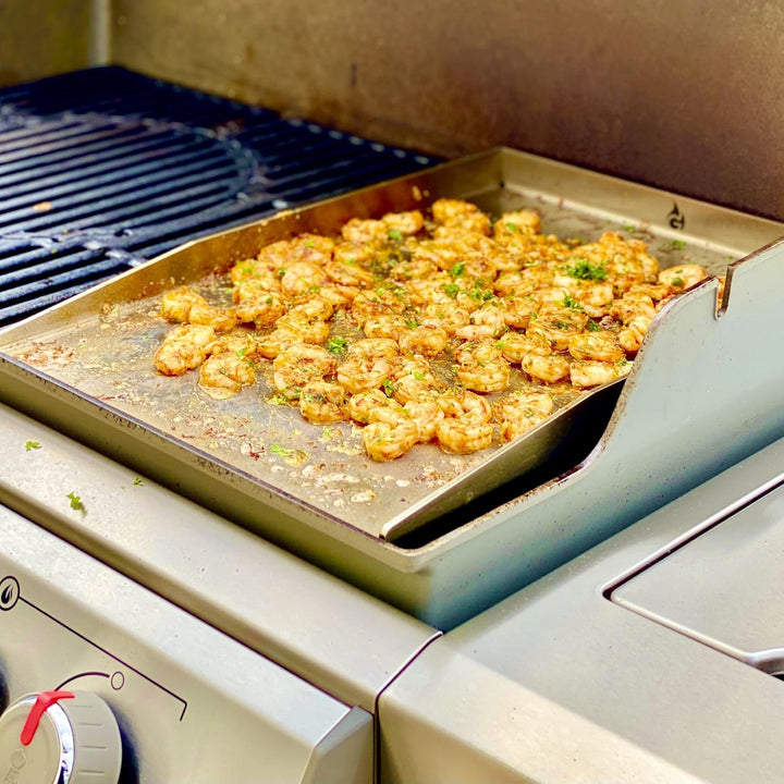 Edelstahl Grillplatte | Plancha 48x34cm - passend für Genesis II & Broil King Imperial/Regal | 4mm M