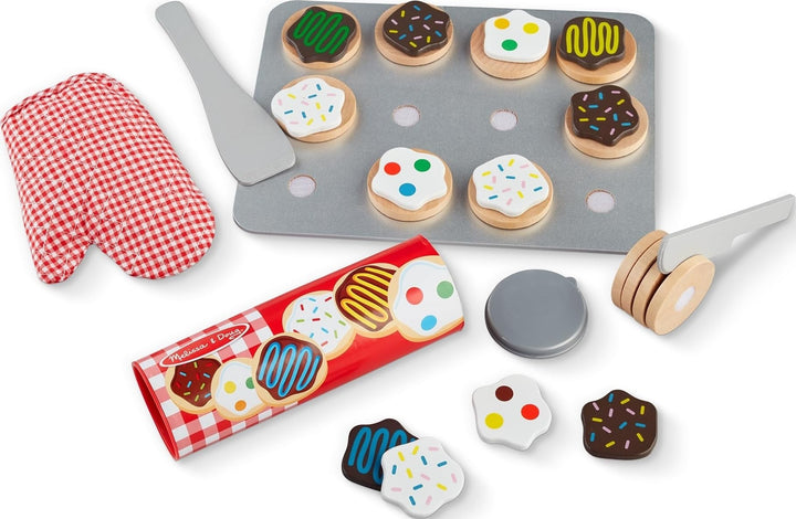 Melissa &amp; Doug 4074 Gebäck-Set aus Holz (30 Teile) Plätzchen-Set, Pl&amp;