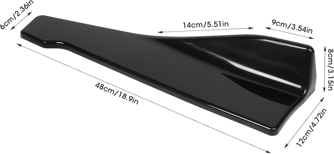 2pcs Auto Heckstossstange Lip Diffusor, Universal Auto Seitenkotflügel Rock Winglet Diffusor für Aut