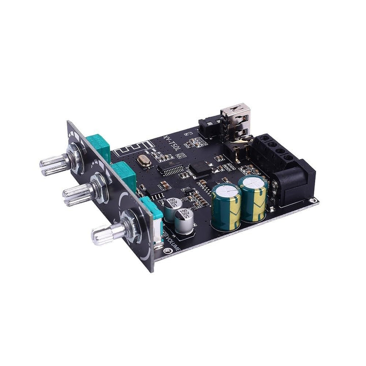 Endverstärkerplatine, DC 5V-26V Bluetooth Amplifier Board 2.0 Kanal 50W*2 BLE5.0 Treble Bass AUX/U-D