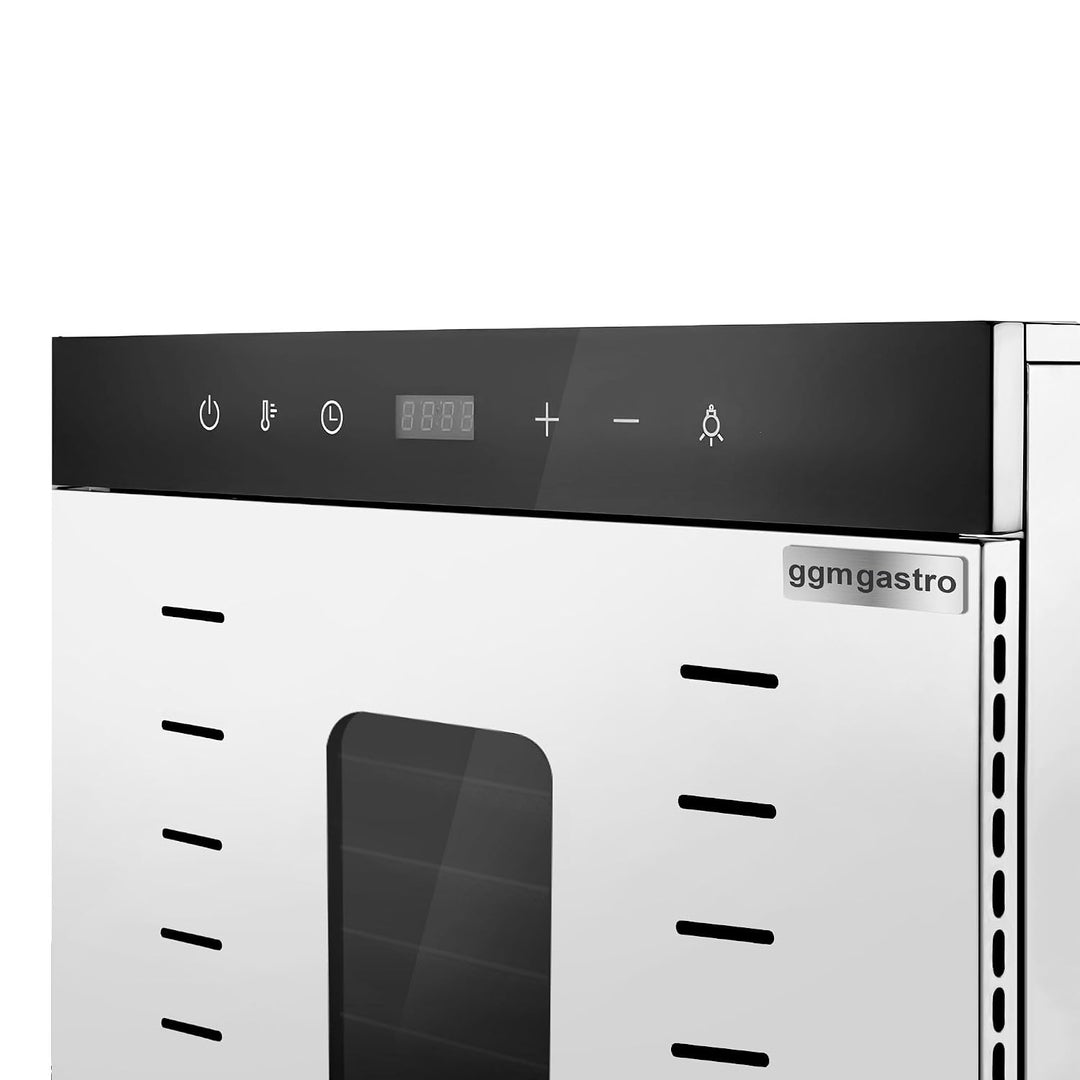 GGM Gastro Dörrgerät 20 Ablagen Edelstahl 2 kW | Ideal für den Dauereinsatz, digitale Präzisionssteu