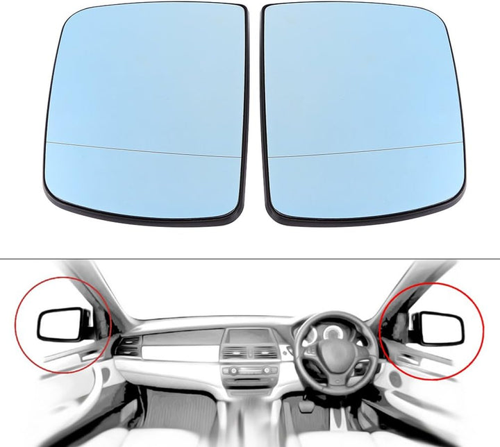 Headerbs X5 E53 Spiegelglas, Rückspiegel Auto, Aussenspiegelglas Rechts, Türflügel Rückspiegel Glas