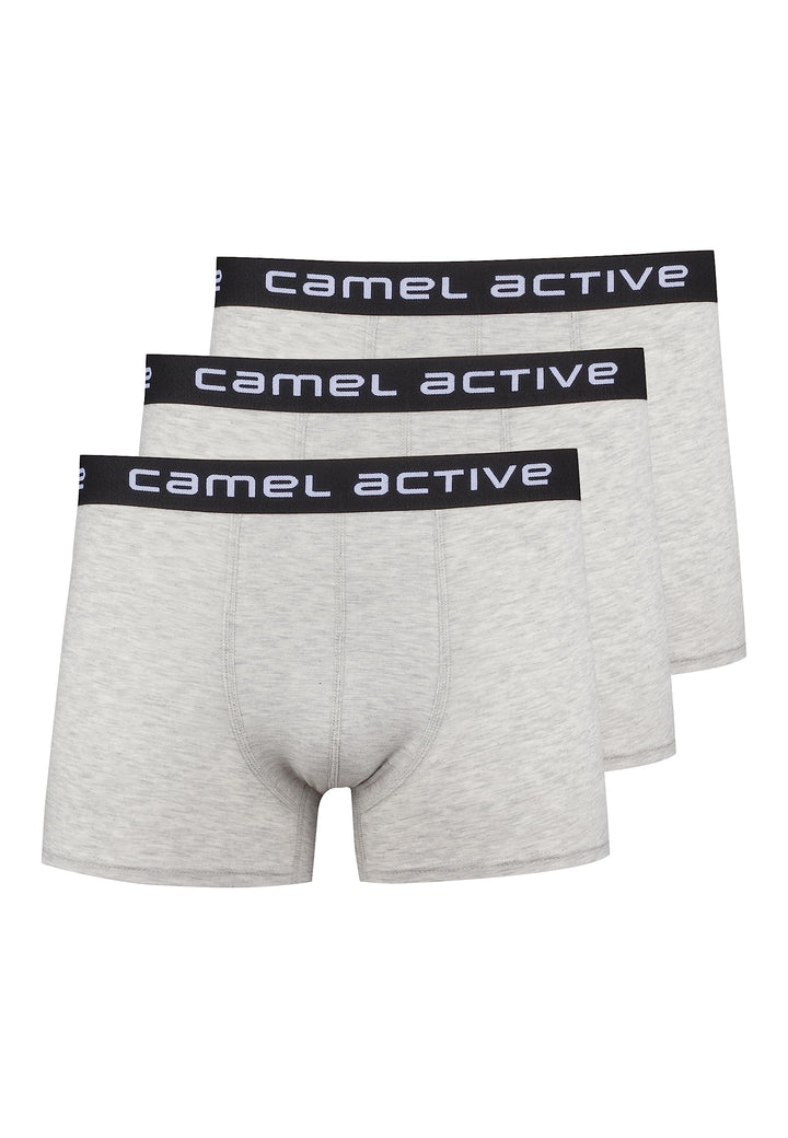 camel active Men Trunks 3er Box 48-50 Grau, 48-50 Grau
