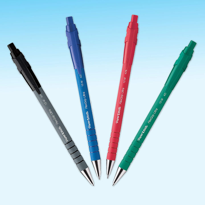 Paper Mate Flexgrip Ultra Druckkugelschreiber | mittlere Spitze (1,0 mm) | blaue Tinte | 36 Stück Mi