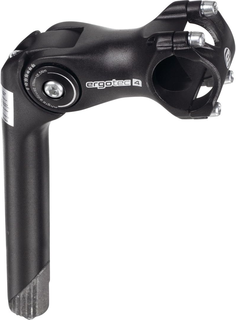 ErgoTec Unisex – Erwachsene Octopus 2 Tube Vorbau, schwarz, 110 mm