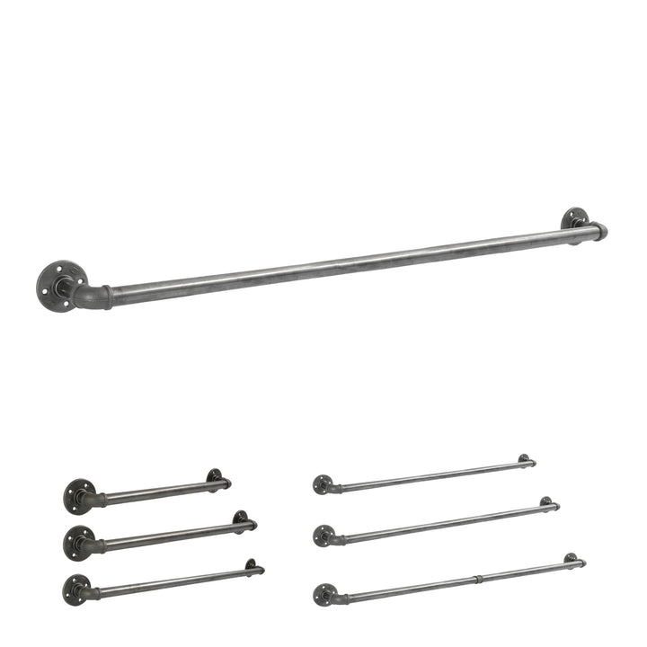 Natural Goods Berlin Kleider-Stange Pipe GARD Wall | Einfache Wand-Montage | Garderoben-Stange im In