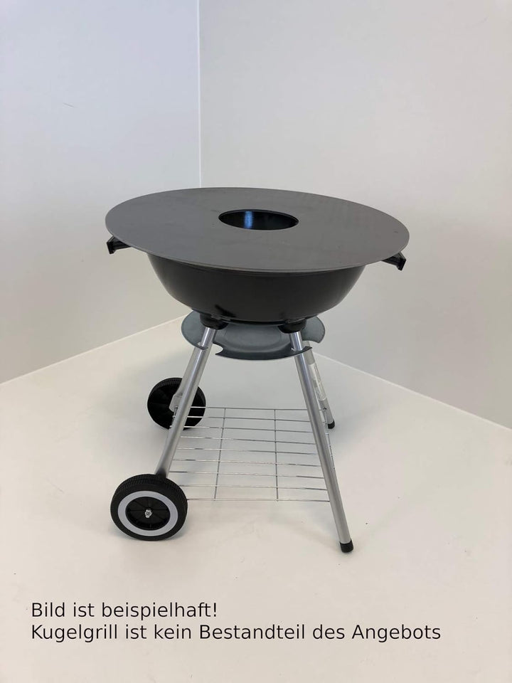 SRM-Design Feuerplatte Grillplatte Ø 50cm Materialstärke 3mm Barbecue Holzkohle-Grill Fassgrill Kuge
