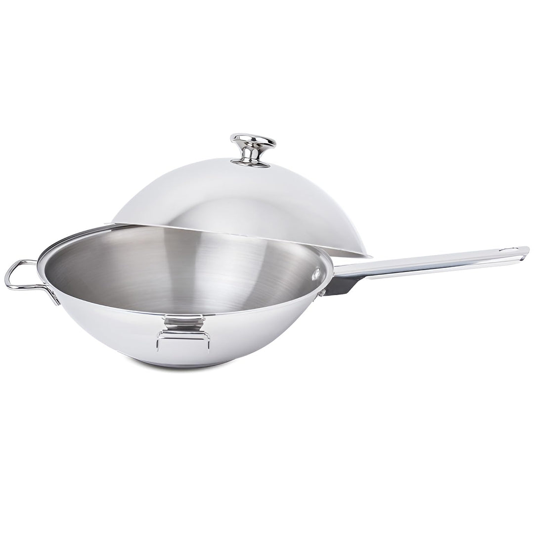 Silampos 3in1 Multifunktionaler Edelstahl-Wok Cataplana - 18/10 Edelstahl, Made in Portugal