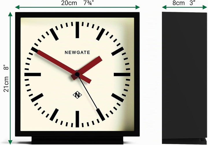 NEWGATE® Amp Silent Sweep Kaminuhr – 'No Tick' – eine Moderne Kaminuhr – Uhren für Wohnzimmer – Büro