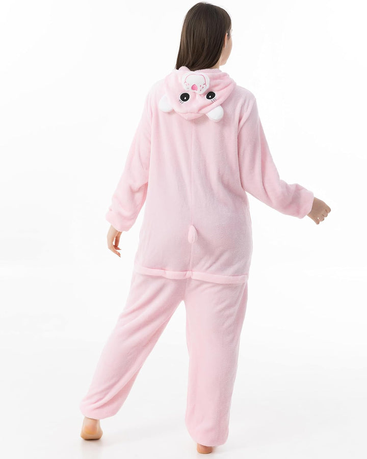 Katara 1744 Glücksbärchis Onesie Regenbogen-Kostüm, Tiere, Party, Karnevals-Kostüm in Pink, Verkleid