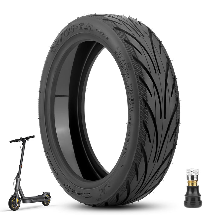 60/65-6,9 Tubeless Reifen für Ninebot Max G2, Selbstreparierende Vakuumreifen mit Ventil, E Scooter