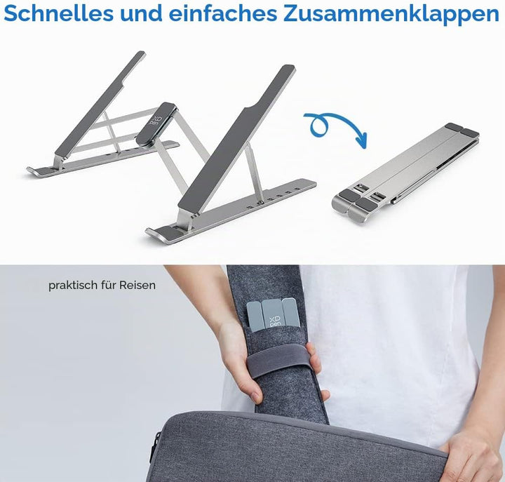 XPPen Ständer für den Schreibtisch, Portable Stütze, Halterung mit 6 verstellbaren Winkeln, ergonomi