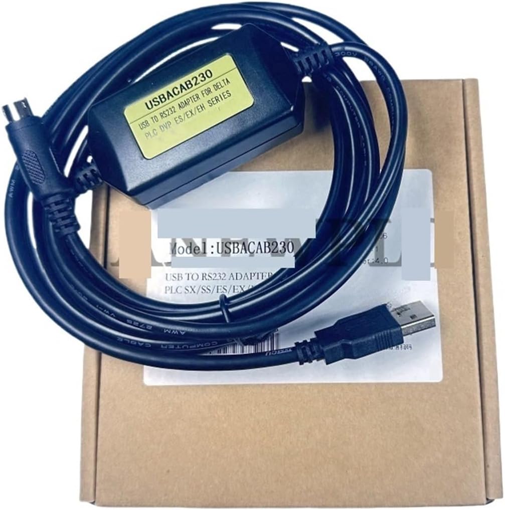 1 Stück USBACAB230 USB-ACAB230 USB-DVP USB zu RS232 DVP ES/EX/EH Serie SPS-Sensor(Usbacab230), Usbac