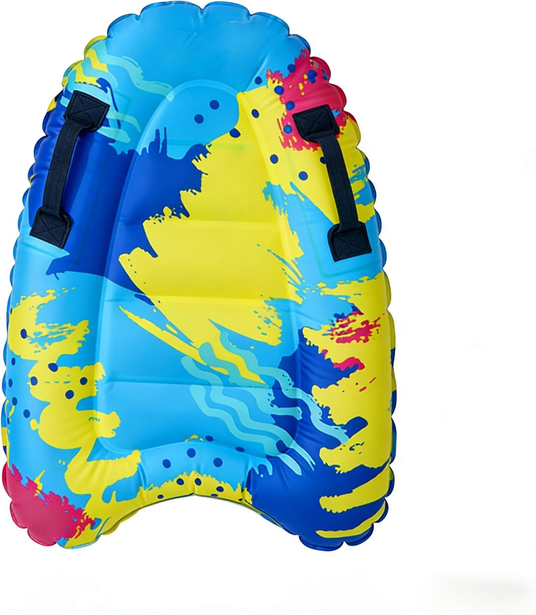 Aufblasbares Bodyboard für Kinder & Erwachsene, 75x65 cm, Tragbar & Faltbar mit 2 Griffen, PVC Surfb