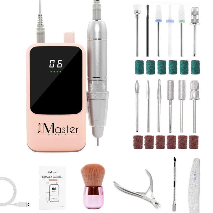 Nagelfräser JCMaster Profi, Fräser Nägel 35.000 U/Min, tragbare Elektrische Nagelfeile für Gelnägel
